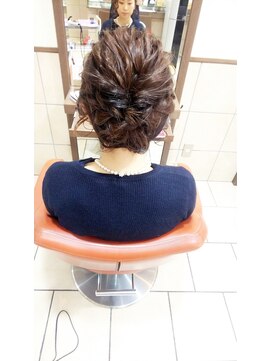 ネオリーブチノ 登戸店(Neolive cino) neolive cino   髪が短いボブの方も華やかヘアアレンジ☆