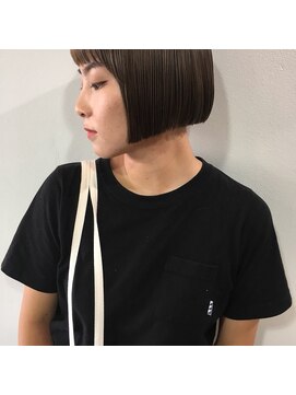 クラン(clan) 【clan】小顔ミニヴェールウェーブボブ×ブルージュ