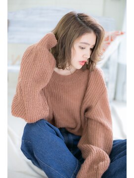 ジャスト ヘア アネックス 久里浜店(just hair ANNEX) トレンドミディアム #波ウェーブ #久里浜