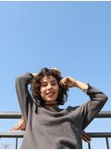 くせ毛風ウェーブボブ〔表参道青山/drop〕