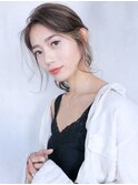 アンニュイアレンジ_ココアブラウンフリンジウェーブ_37395