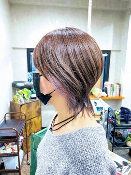 パペル(PAPEL) 大人女性似合わせカット＋イヤリングカラー