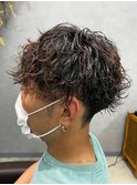 波巻きスパイラルパーマ/ツイストスパイラルパーマ/ツーブロック