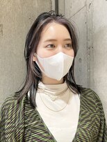 サンク 原宿 表参道(cinq)&nbsp;インナーカラーイヤリングカラーフェイスフレーミングブリーチ