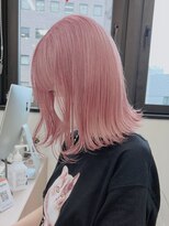 ベレーザシェルト(Beleza scelto)&nbsp;ba1502ミルクティーピンクコリアンスタイルチェリーピンクボブ