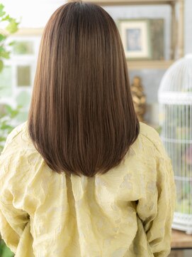 カバーヘア ブリス 大宮西口(COVER HAIR bliss) 大人かわいい暗髪斜めバングエアストレートTb4大宮20代30代40代