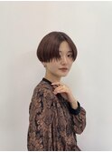 【ハンサムショート】【前髪なしショート】