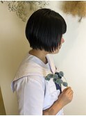 首元すっきりショートボブ