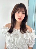 ラフィス ヘアー リノ 三宮店(La fith hair lino) 【La fith】ココアブラウン×セミロング