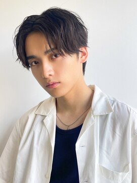 ツーダブル 梅田茶屋町中崎町店(WW..) センターパートニュアンスパーマスパイラルパーマメンズパーマ