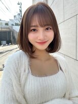 レイリー 原宿 表参道(Rayreee)&nbsp;可愛い内巻きワンカール ミディアム フォギーベージュ