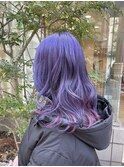 個性際立つパープルピンクカラー