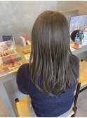 オリーブブラウンブリーチなし透明感艶髪大人可愛い