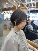 ☆3ヶ月シルエットが綺麗な骨格矯正耳掛けマッシュショート横浜