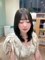 モリオフロムロンドン 大宮店(morio from London)&nbsp;【ミディアムレイヤー×ブリーチなしオリーブ】