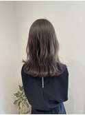 アッシュブラウン/ミディアムヘア