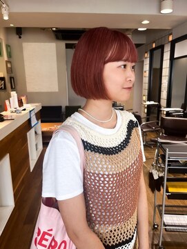 クリアー オブ ヘアー 藤が丘店(clear OF HAIR) ミニボブ×ブリーチピンク