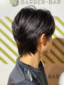 バーバーバー 四谷(BARBER-BAR) 爽やかツーブロックセンターパート