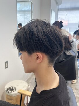 ビューバイネオリーブ 用賀店(Beau'r by neolive) ベリーショートウルフアッシュブラックカルマパーマ《用賀》