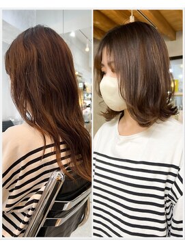 アメイズトーキョー 札幌大通(Amaz! tokyo) 小顔ネビージュワンレン/縮毛矯正/髪質改善/ツヤ髪/くせ毛