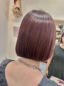 紡 #ヘアカラーピンク