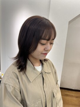 ナンプウ(Nanpu) オリーブベージュ×レイヤーカット