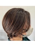 白髪ぼかしハイライト/ミルクチョコレート