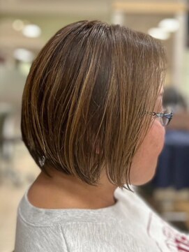 ヘアークリアー 春日部 ミセス おしゃれな大人のデザインカラー 白髪ぼかし