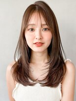 くせ毛風カール20代30代40代◎うるツヤ斜めバング#404f0415