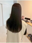 髪質改善カラー/艶髪/ストレートロング/ブラウン