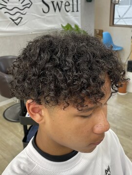 スウェル 津田沼店(Swell) 地毛アフロからカーリーヘア
