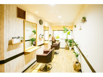 美容室 ハレ(HALE)の写真/【西新の隠れ家サロン】温かいぬくもりのある店内でリラックス♪髪と頭皮にやさしい薬剤を厳選◎
