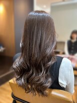 ジップ 稲毛店(ZIP) 小顔韓国風巻き顔まわりレイヤー透明感ブリーチなしグレージュ