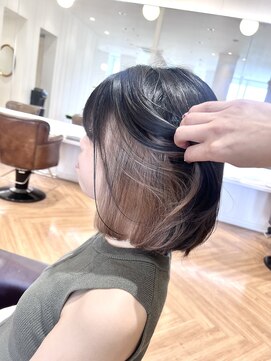 コワファースト  させぼ五番街店(COIFF1RST) ベージュ×インナーカラー