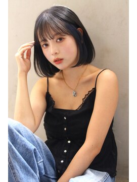 ロゼ 京橋(Rose) 【ROSE】大人ボブ＿切りっぱなしボブ＿暗髪＿黒髪＿ボブ