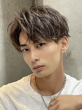 フィフス 大分(fifth) 大分ツイストスパイラルパーマメンズカットセンターパート10代