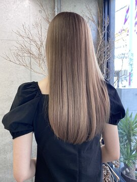 シエル バイ ケンジ 登戸 生田(CIEL by KENJE) ブリーチ/ミルクティーベージュ/透明感/10代20代30代/ヘアカラー