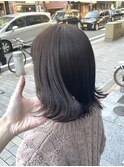 切りっぱなしミディアムスタイル