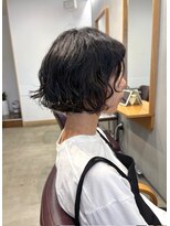 ペレ(pele)&nbsp;ボブパーマラフパーマ黒髪パーマ簡単スタイリングイメチェン