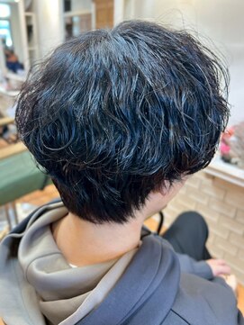 くせ毛風ニュアンスパーマ【奈良市／富雄】