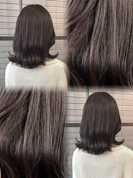 ロックス バイ マグ 松本(rocks BY MAG) ブルベ透明感ブリーチ無しダブルカラーラベンダーグレージュ