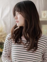 カバーヘア ブリス 北浦和(COVER HAIR bliss)&nbsp;暗髪スモーキーカラードライパーマロングTd2北浦和20代30代40代