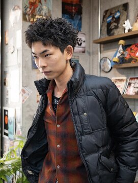 エクスプロア デザイン アクト 三鷹(EXPLORE DESIGN ACT.) スパイキーショート/ルーズショートパーマ/三鷹