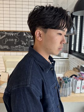 パーク(PAAQ) フェザーパーマニュアンスパーマ毛流れパーマメンズパーマ