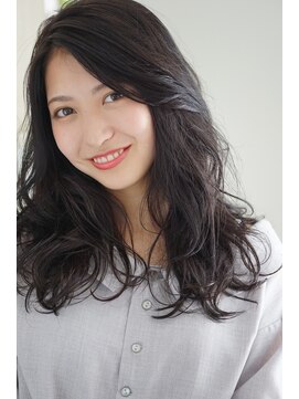 アドラーブル 万代店 (adorable) 【adorable】暗髪グレージュ×大人可愛いエレガントカール