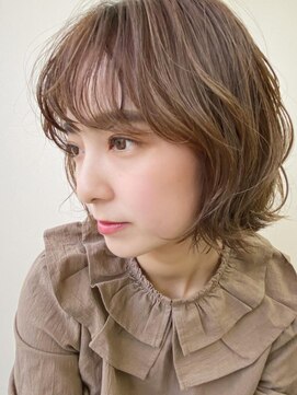 ケーツー心斎橋 クイーンズガーデン バイ ケーツー(K two QUEEN'S GARDEN by K two) パーマ風外ハネボブ1/心斎橋&難波&なんば