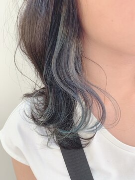 ラ メール ヘア デザイン(La mer HAIR DESIGN) ブリーチ・インナーカラー★『サファイアブルー』