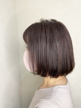 ヘア カンパニー トワ 千葉店(TOWA) ラベンダーアッシュ肩上ボブ