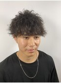 メンズ バーバー パーマ マッシュ ツイスト スパイラル