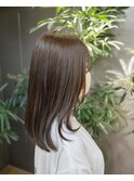 ストレート×セミロング